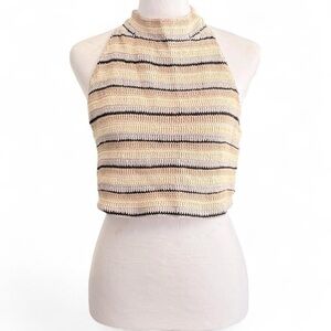 Ecote Urban Outfitters Crochet Tank Top Size Medium Boho Striped Knit